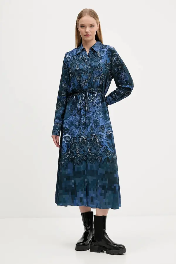 Desigual Haljina Desigual CAMISEROLICUAD