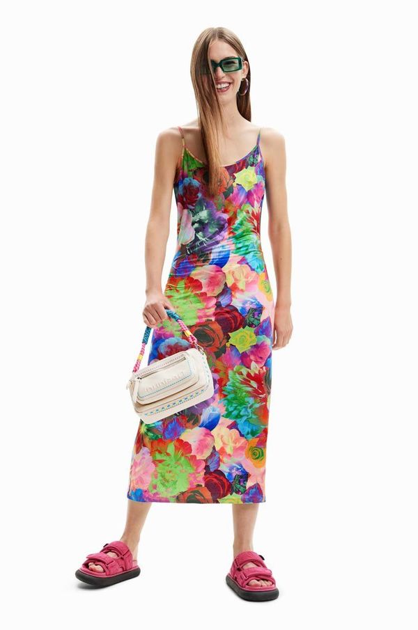 Desigual Haljina Desigual midi, ravna