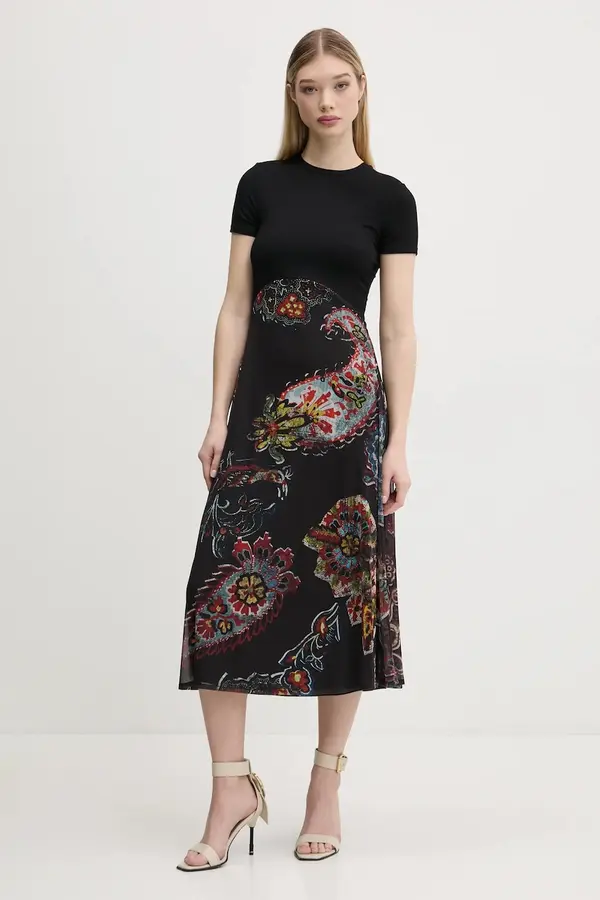 Desigual Haljina Desigual PAISLEY MESH_LACROIX
