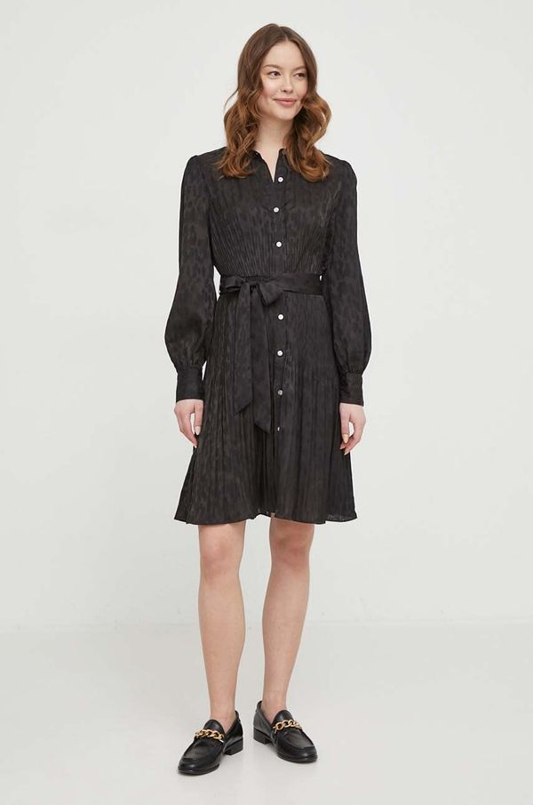 DKNY Haljina Dkny boja: crna, mini, širi se prema dolje