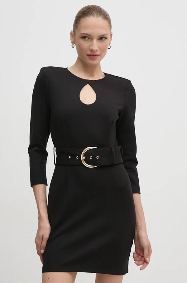 Gaudi Haljina Gaudi boja: crna, mini, širi se prema dolje, 421FD14004