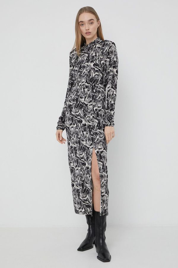 Gestuz Haljina Gestuz boja: crna, maxi, ravna