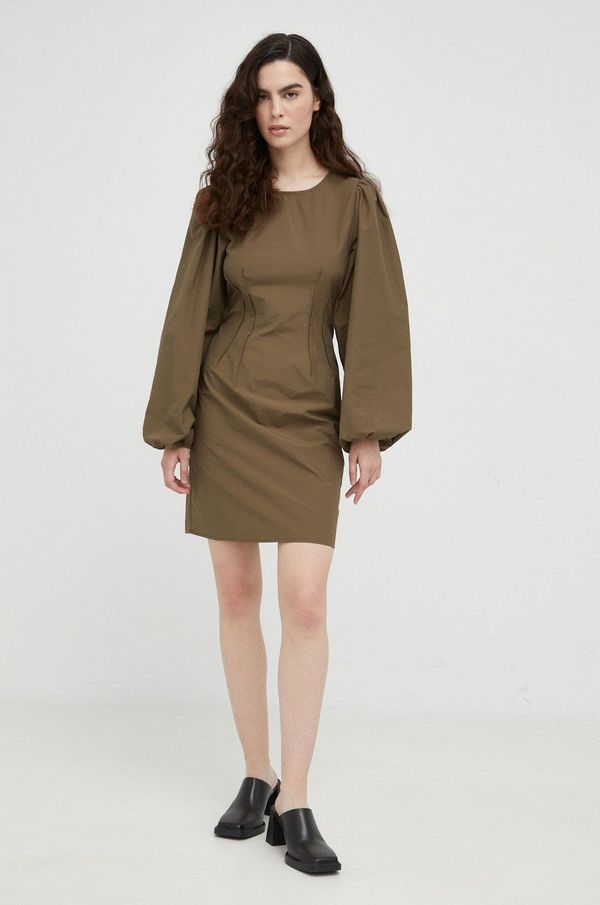 Gestuz Haljina Gestuz boja: smeđa, mini, uske