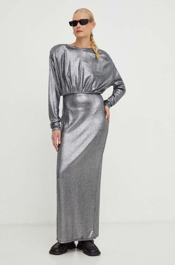 Gestuz Haljina Gestuz boja: srebrna, maxi, uska