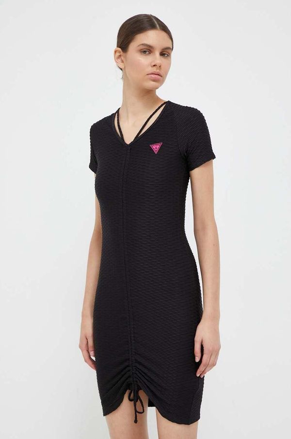 Guess Haljina Guess boja: crna, mini, uska