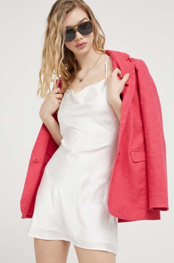 Hollister Co. Haljina Hollister Co. boja: bijela, mini, širi se prema dolje