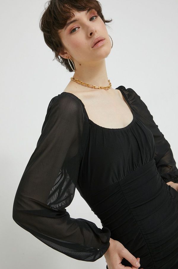 Hollister Co. Haljina Hollister Co. boja: crna, mini, uske