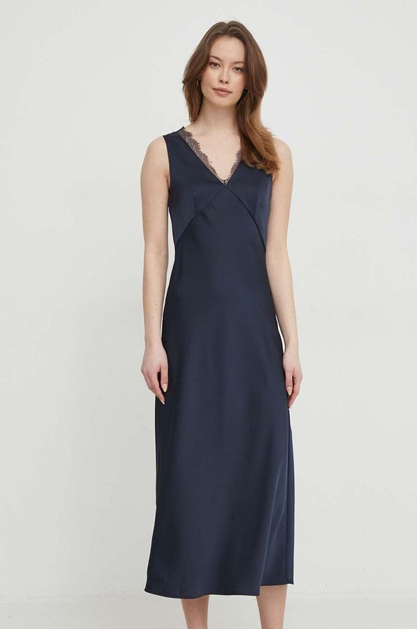 Joop! Haljina Joop! boja: tamno plava, maxi, ravna