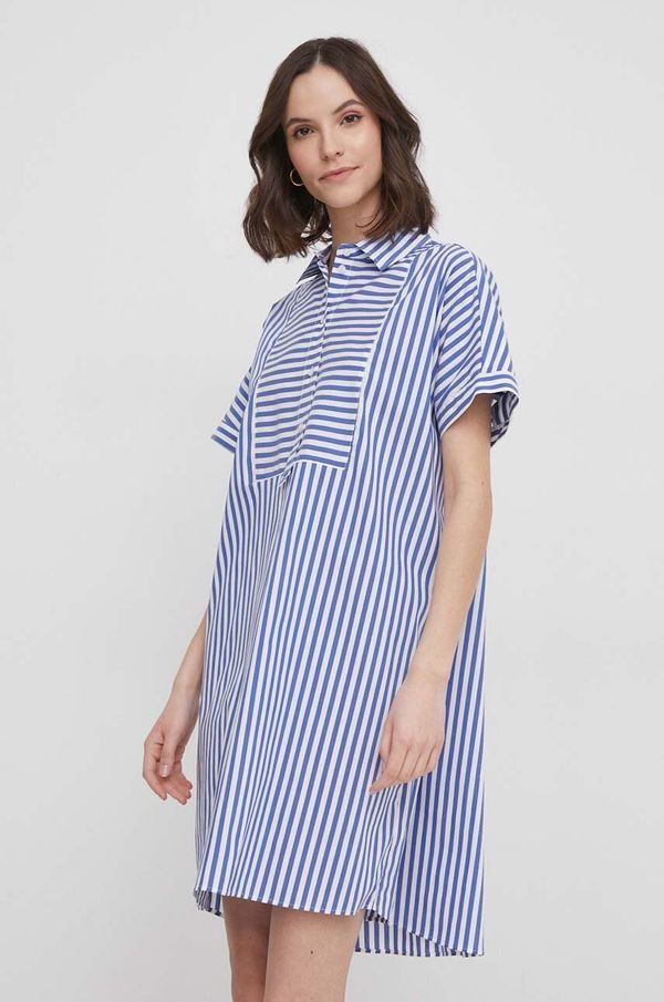 Joop! Haljina Joop! boja: tamno plava, mini, ravna