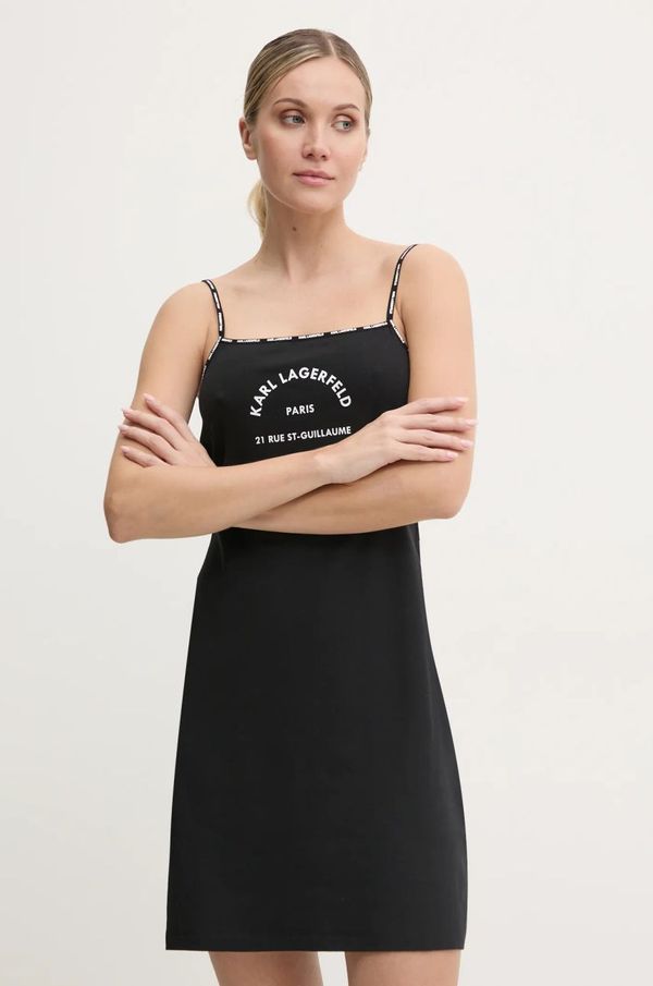 Karl Lagerfeld Haljina Karl Lagerfeld boja: crna, A1W46081