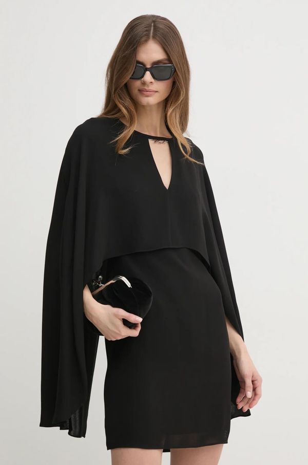 Karl Lagerfeld Haljina Karl Lagerfeld boja: crna, mini, ravna, A1W13022