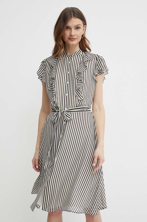 Lauren Ralph Lauren Haljina Lauren Ralph Lauren boja: bež, mini, širi se prema dolje, 200933380