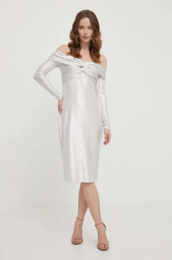 Lauren Ralph Lauren Haljina Lauren Ralph Lauren boja: bež, mini, uska