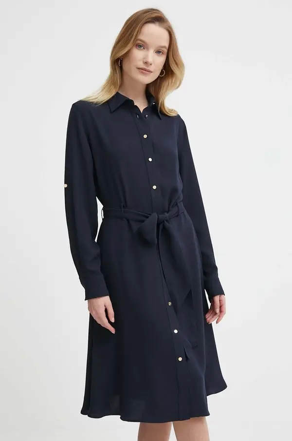 Lauren Ralph Lauren Haljina Lauren Ralph Lauren boja: tamno plava, mini, širi se prema dolje, 200668471