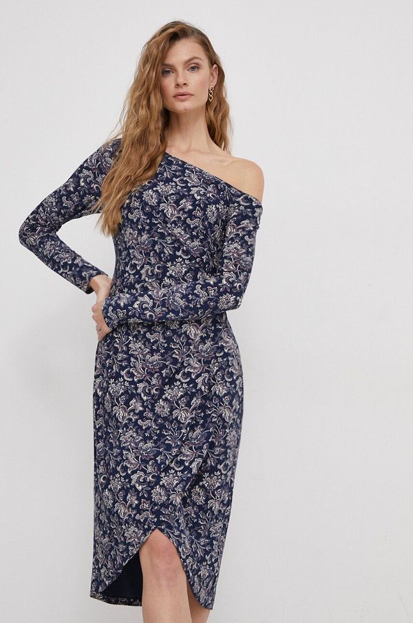 Lauren Ralph Lauren Haljina Lauren Ralph Lauren boja: tamno plava, mini, uska