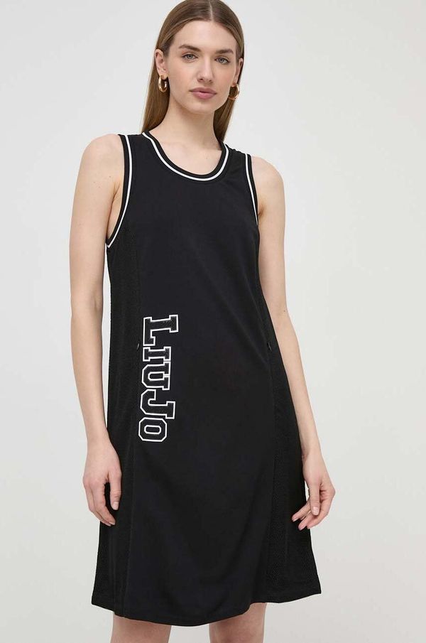 Liu Jo Haljina Liu Jo boja: crna, mini, ravna