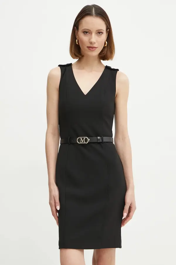 Marciano Guess Haljina Marciano Guess MASHA boja: crna, midi, ravna, 5RGK10 6302A