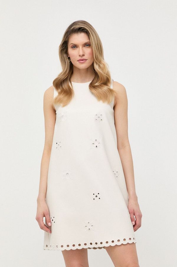 Marella Haljina Marella boja: bež, mini, ravna