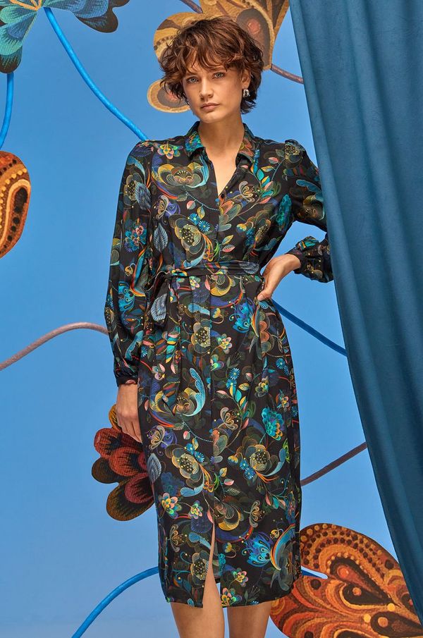 Medicine Haljina Medicine boja: crna, midi, ravna