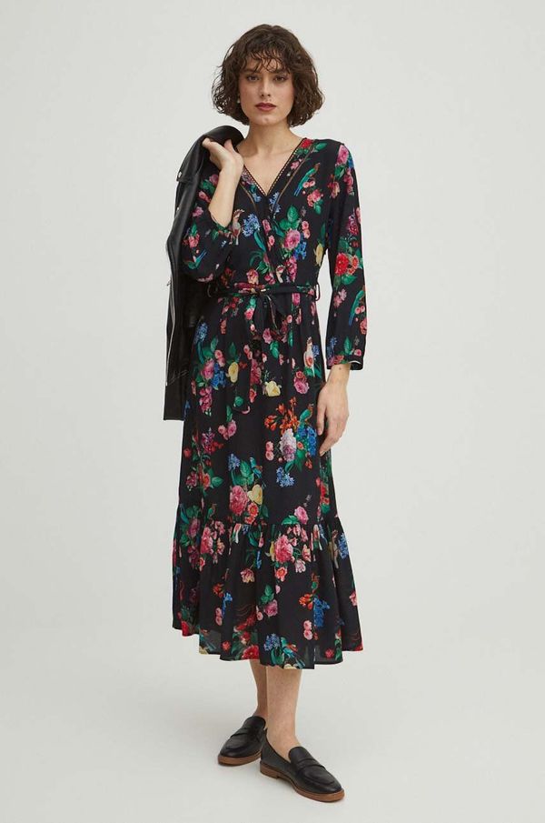 Medicine Haljina Medicine boja: crna, midi, širi se prema dolje