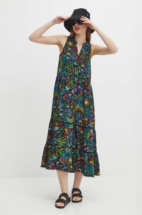 Medicine Haljina Medicine boja: crna, midi, širi se prema dolje