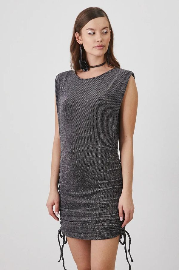 Medicine Haljina Medicine boja: srebrna, mini, uska