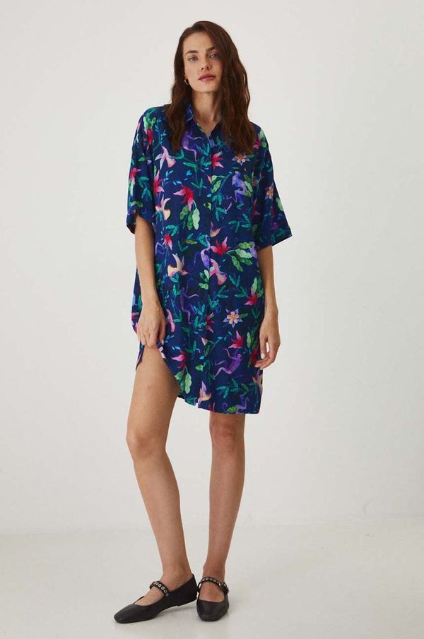 Medicine Haljina Medicine boja: tamno plava, midi, oversize