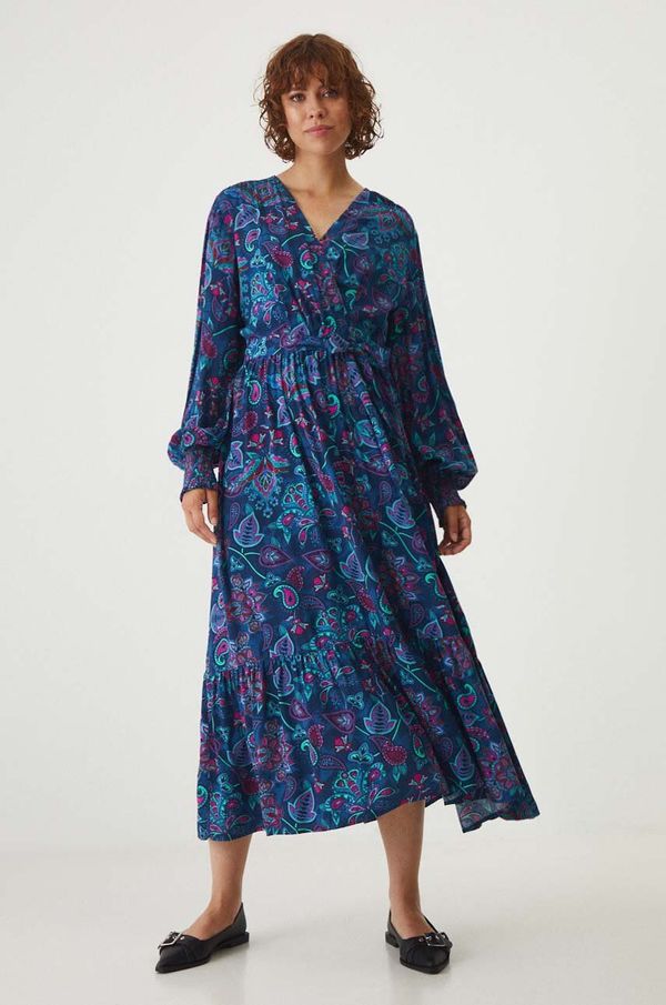 Medicine Haljina Medicine boja: tamno plava, midi, širi se prema dolje