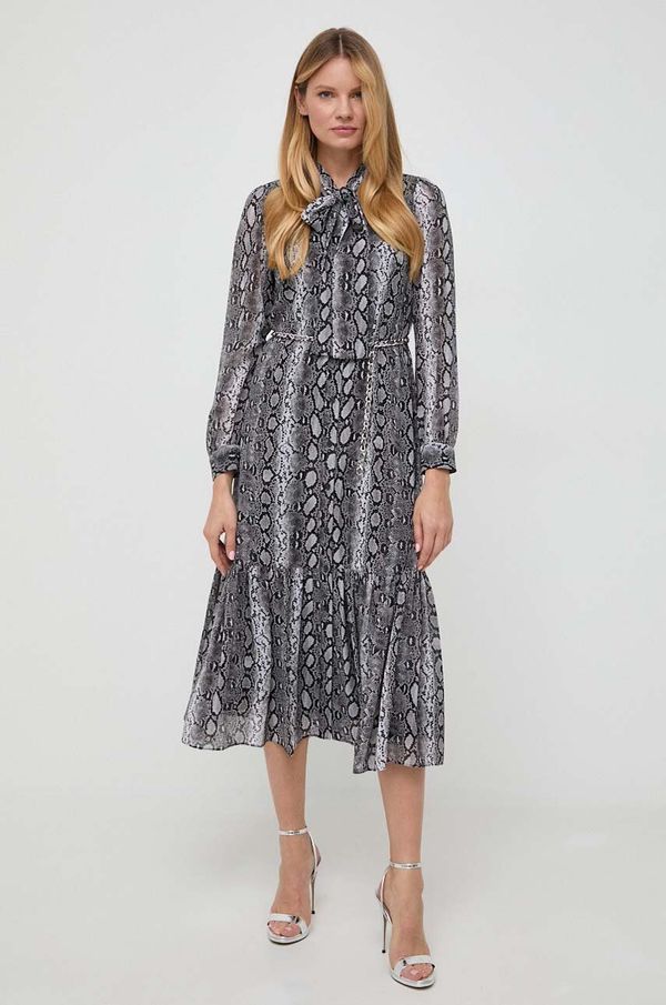 MICHAEL Michael Kors Haljina MICHAEL Michael Kors boja: crna, midi, širi se prema dolje