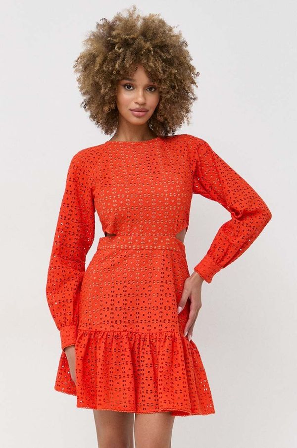 MICHAEL Michael Kors Haljina MICHAEL Michael Kors boja: narančasta, mini, ravna