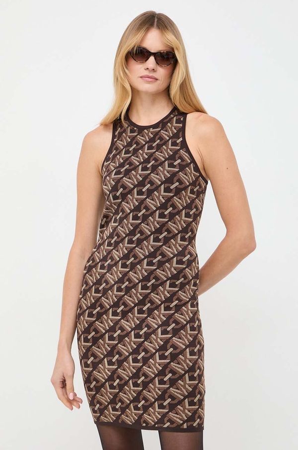 MICHAEL Michael Kors Haljina MICHAEL Michael Kors boja: smeđa, mini, uska