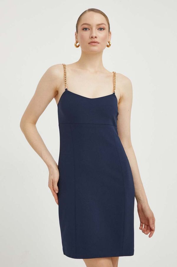 MICHAEL Michael Kors Haljina MICHAEL Michael Kors boja: tamno plava, mini, ravna