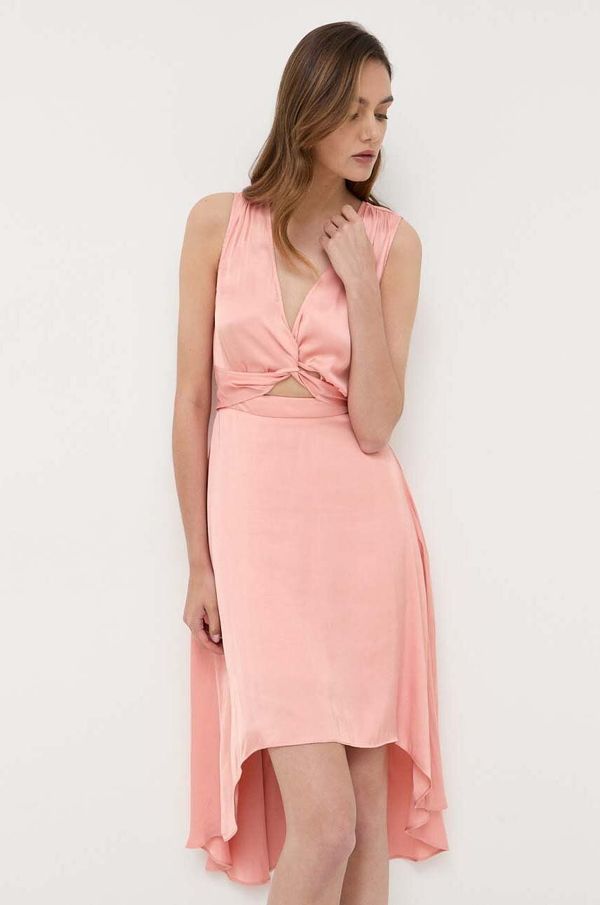 Morgan Haljina Morgan boja: narančasta, mini, širi se prema dolje