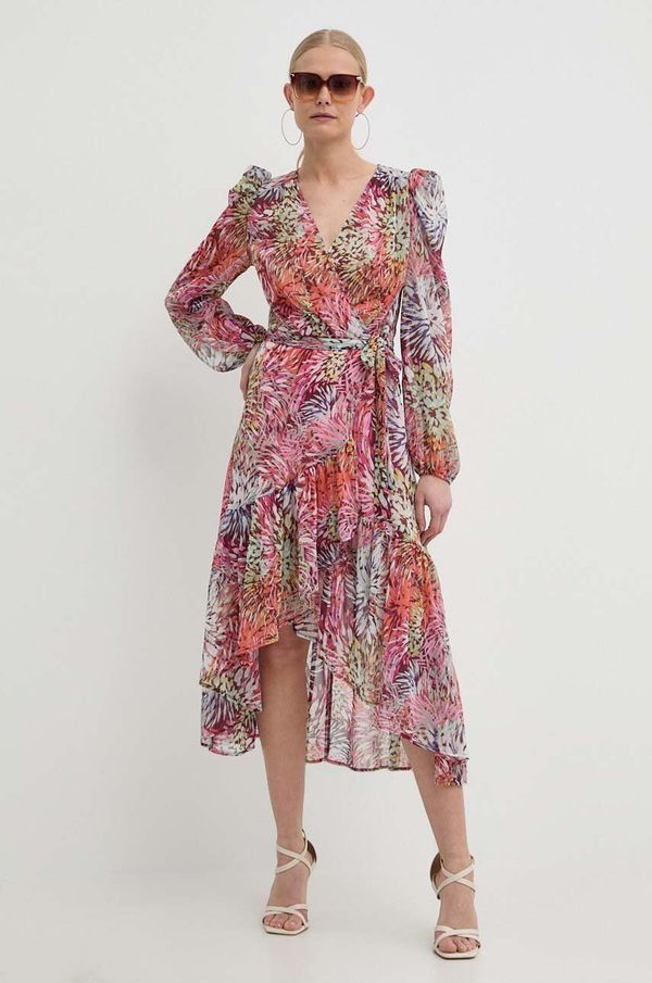 Morgan Haljina Morgan boja: ružičasta, midi, širi se prema dolje