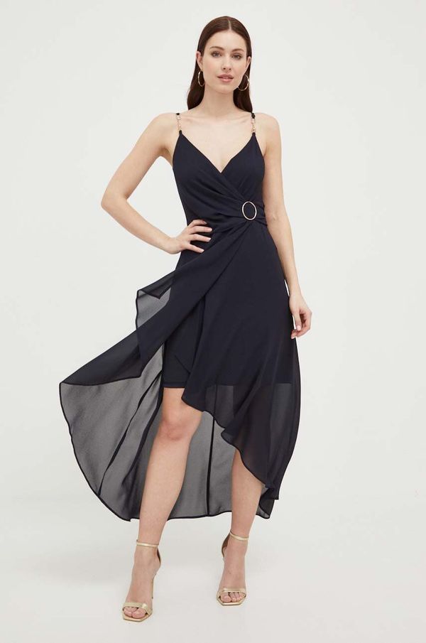 Morgan Haljina Morgan boja: tamno plava, maxi, širi se prema dolje