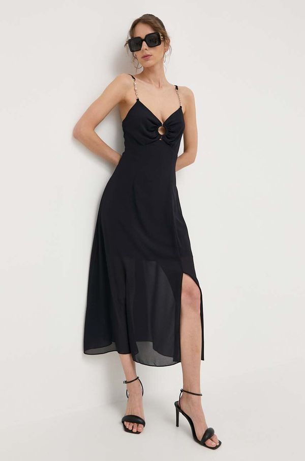 Morgan Haljina Morgan boja: tamno plava, midi, širi se prema dolje