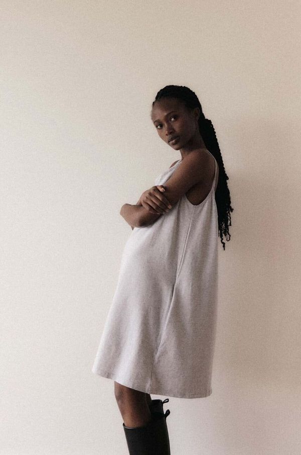 Muuv. Haljina MUUV.  #surfgirl boja: siva, mini, oversize