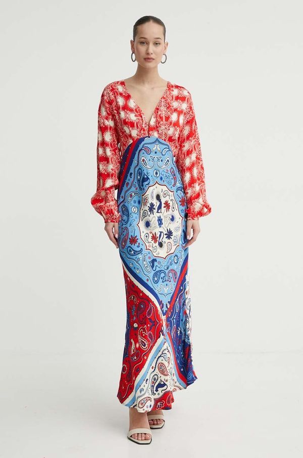 Never Fully Dressed Haljina Never Fully Dressed boja: crvena, maxi, širi se prema dolje