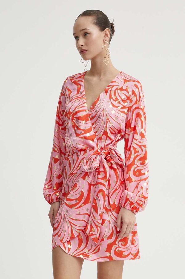 Never Fully Dressed Haljina Never Fully Dressed boja: ružičasta, mini, uska