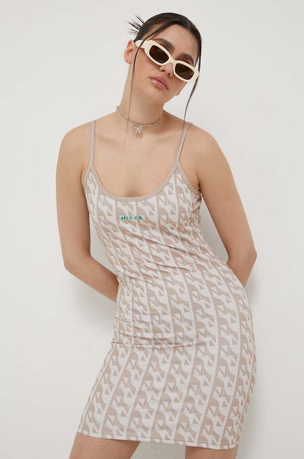 Nicce Haljina Nicce boja: bež, mini, uska
