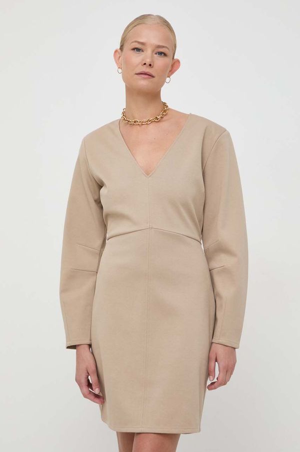 Notes du Nord Haljina Notes du Nord boja: bež, mini, uska