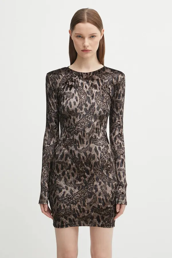 Fiorucci Haljina od velura Fiorucci Banimalier Print Velour Padded Mini