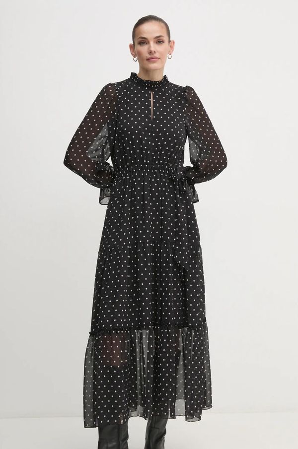 OUI Haljina OUI boja: crna, maxi, širi se prema dolje, 90064