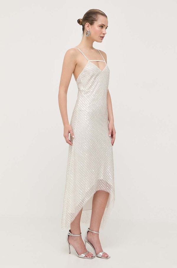 Patrizia Pepe Haljina Patrizia Pepe boja: bijela, maxi, uska