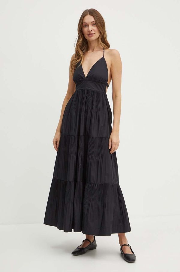 Patrizia Pepe Haljina Patrizia Pepe boja: crna, maxi, širi se prema dolje, 2A2776 A399