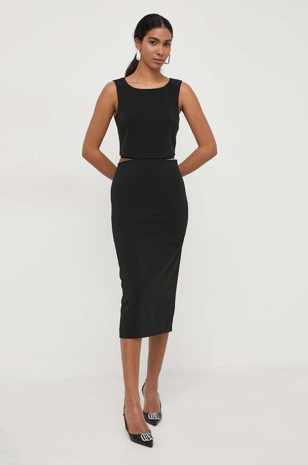 Patrizia Pepe Haljina Patrizia Pepe boja: crna, midi, ravna