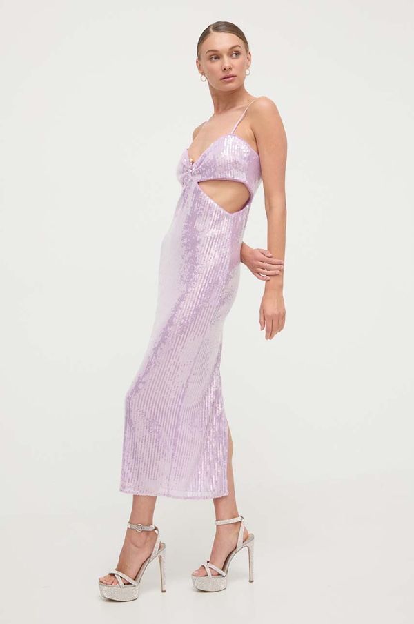 Patrizia Pepe Haljina Patrizia Pepe boja: ljubičasta, midi, ravna, 2A2710 A394