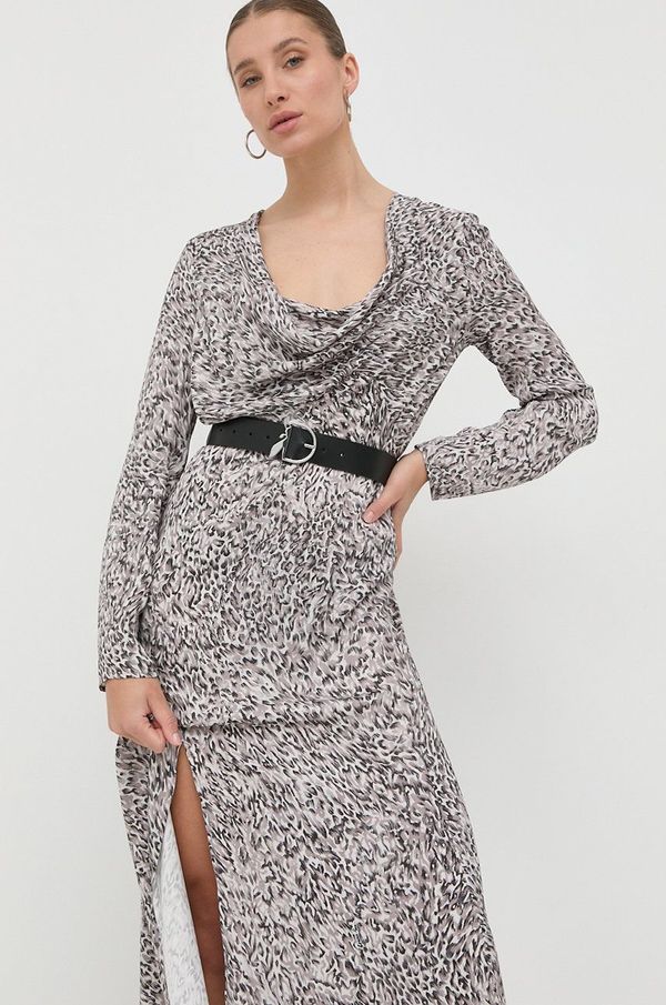 Patrizia Pepe Haljina Patrizia Pepe boja: siva, maxi, ravna