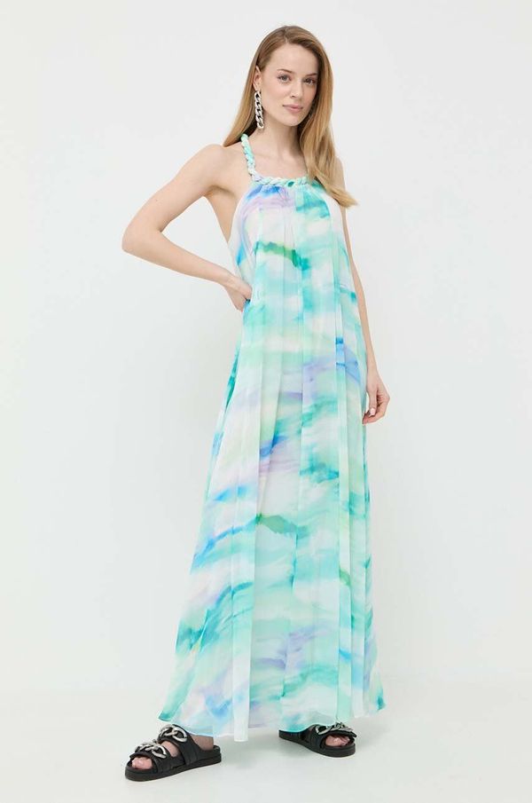 Patrizia Pepe Haljina Patrizia Pepe boja: tirkizna, maxi, širi se prema dolje