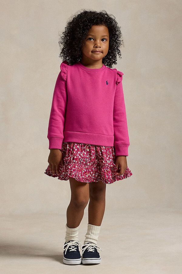 Polo Ralph Lauren Haljina Polo Ralph Lauren boja: ružičasta, mini, širi se prema dolje, 312951071001